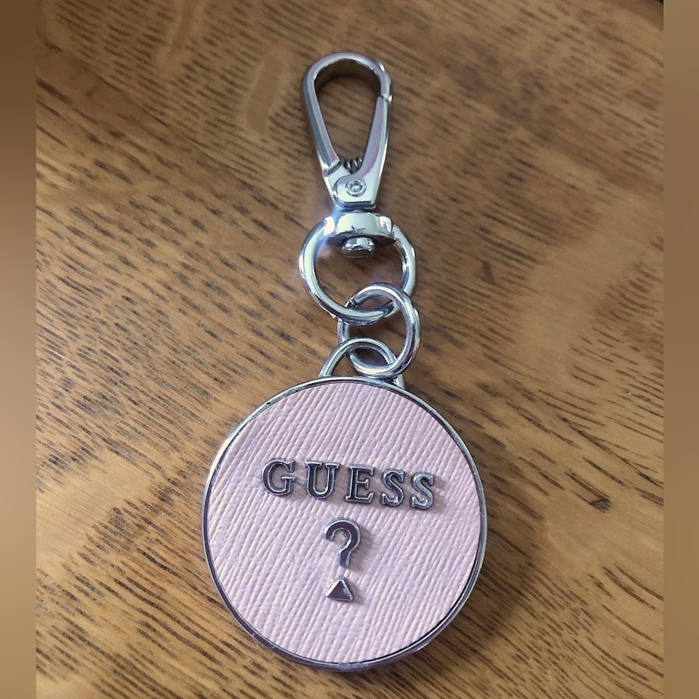 GUESS Pink Keychain